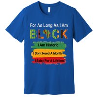 Black History Month Apparel Africa Map Kente Cloth Premium T-Shirt