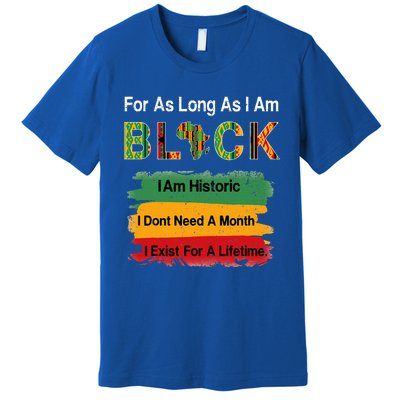 Black History Month Apparel Africa Map Kente Cloth Premium T-Shirt