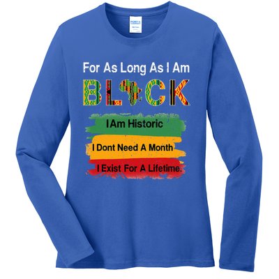 Black History Month Apparel Africa Map Kente Cloth Ladies Long Sleeve Shirt