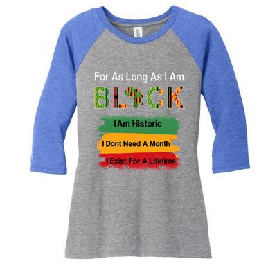 Black History Month Apparel Africa Map Kente Cloth Women's Tri-Blend 3/4-Sleeve Raglan Shirt