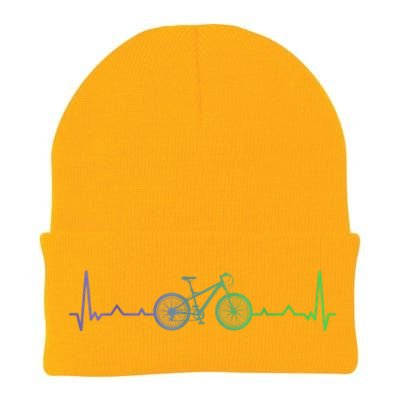 Bicycle Heartbeat Mountain Bike MTB Knit Cap Winter Beanie