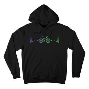 Bicycle Heartbeat Mountain Bike MTB Tall Hoodie