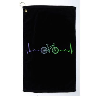 Bicycle Heartbeat Mountain Bike MTB Platinum Collection Golf Towel