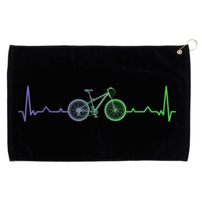 Bicycle Heartbeat Mountain Bike MTB Grommeted Golf Towel