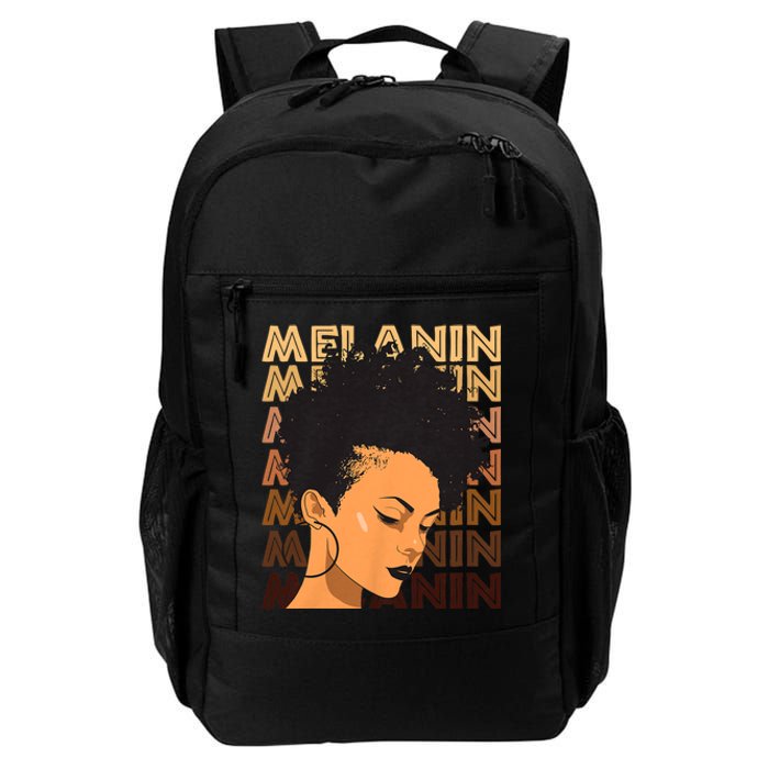 Black History Month Afro Lover Black Strong Women Afro Love Melanin African Girl Daily Commute Backpack