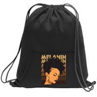 Black History Month Afro Lover Black Strong Women Afro Love Melanin African Girl Sweatshirt Cinch Pack Bag