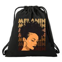 Black History Month Afro Lover Black Strong Women Afro Love Melanin African Girl Drawstring Bag