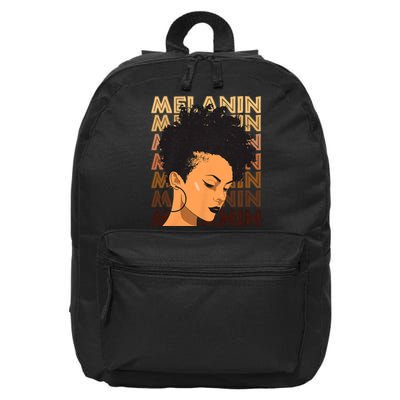 Black History Month Afro Lover Black Strong Women Afro Love Melanin African Girl 16 in Basic Backpack