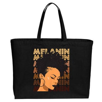 Black History Month Afro Lover Black Strong Women Afro Love Melanin African Girl Cotton Canvas Jumbo Tote