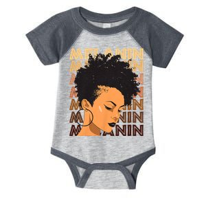 Black History Month Afro Lover Black Strong Women Afro Love Melanin African Girl Infant Baby Jersey Bodysuit