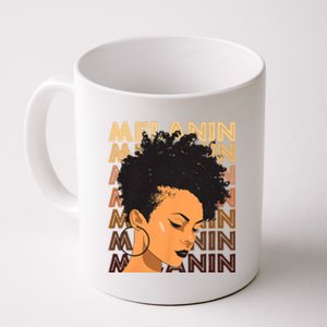 Black History Month Afro Lover Black Strong Women Afro Love Melanin African Girl Coffee Mug