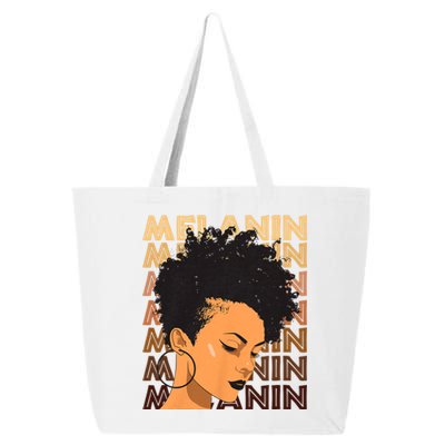 Black History Month Afro Lover Black Strong Women Afro Love Melanin African Girl 25L Jumbo Tote