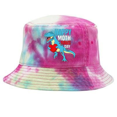 Boy Happy Mothers Day Son For Mommy Rawr Trex Dino Tie-Dyed Bucket Hat