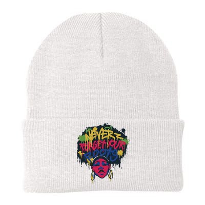 Black History Month Never Forget Your Roots Afro Knit Cap Winter Beanie