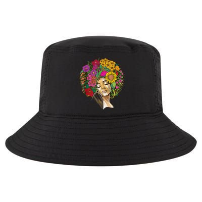 Black History Month Afro Lover Black Strong Women Afro Love Melanin African Girl Cool Comfort Performance Bucket Hat