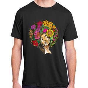 Black History Month Afro Lover Black Strong Women Afro Love Melanin African Girl Adult ChromaSoft Performance T-Shirt