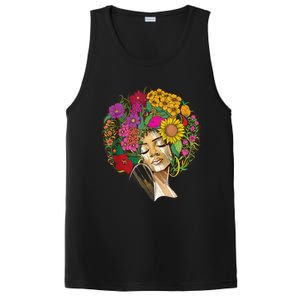 Black History Month Afro Lover Black Strong Women Afro Love Melanin African Girl PosiCharge Competitor Tank