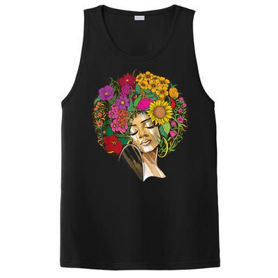 Black History Month Afro Lover Black Strong Women Afro Love Melanin African Girl PosiCharge Competitor Tank