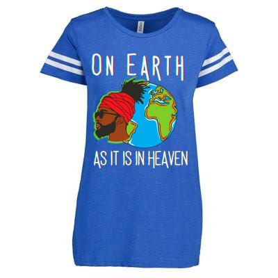 Black History Month Earth Day African American Cool Gift Enza Ladies Jersey Football T-Shirt