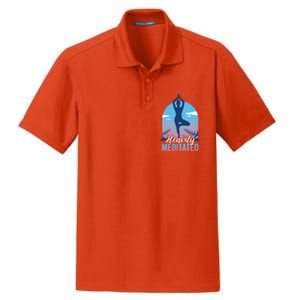 Buddhist Heavily Meditated Meditation Yoga Instructor Gift Dry Zone Grid Polo