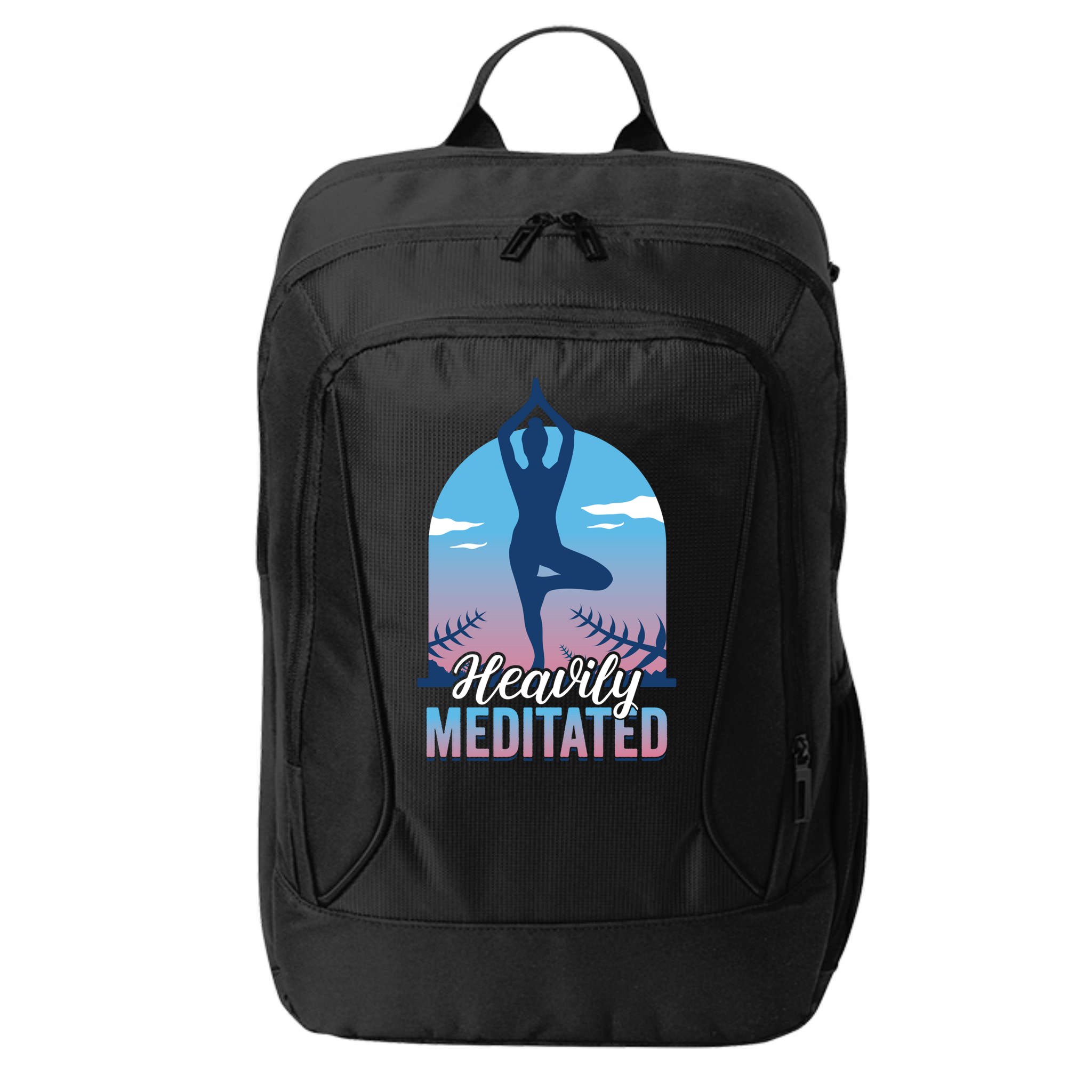 Buddhist Heavily Meditated Meditation Yoga Instructor Gift City Backpack
