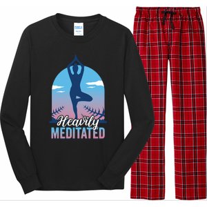 Buddhist Heavily Meditated Meditation Yoga Instructor Gift Long Sleeve Pajama Set