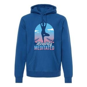 Buddhist Heavily Meditated Meditation Yoga Instructor Gift Premium Hoodie