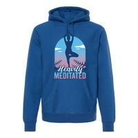 Buddhist Heavily Meditated Meditation Yoga Instructor Gift Premium Hoodie