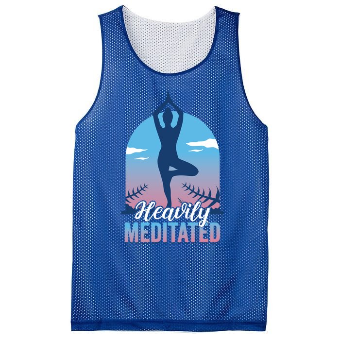 Buddhist Heavily Meditated Meditation Yoga Instructor Gift Mesh Reversible Basketball Jersey Tank