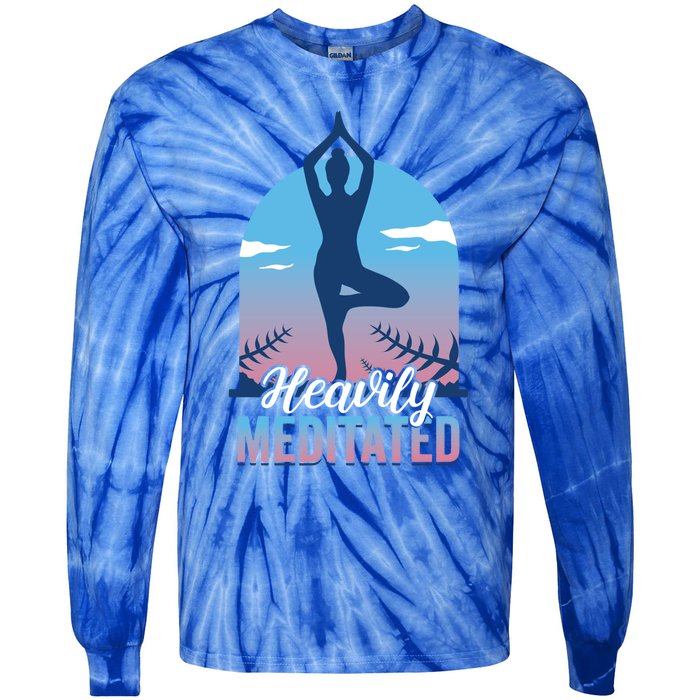 Buddhist Heavily Meditated Meditation Yoga Instructor Gift Tie-Dye Long Sleeve Shirt