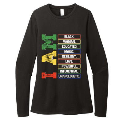 Black History Month I Am Black Educated Melanin Blm Gift Womens CVC Long Sleeve Shirt