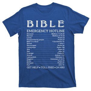 Bible Hotline Numbers Emergency Scripture Gift T-Shirt