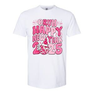 Bruh Happy New Year 2025 Family New Years Eve Party Girl Softstyle CVC T-Shirt