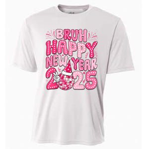 Bruh Happy New Year 2025 Family New Years Eve Party Girl Cooling Performance Crew T-Shirt