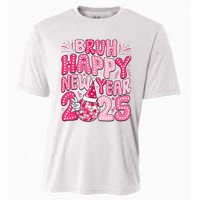 Bruh Happy New Year 2025 Family New Years Eve Party Girl Cooling Performance Crew T-Shirt