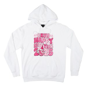 Bruh Happy New Year 2025 Family New Years Eve Party Girl Hoodie