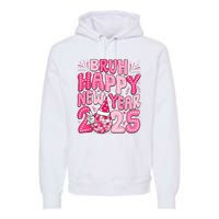 Bruh Happy New Year 2025 Family New Years Eve Party Girl Premium Hoodie