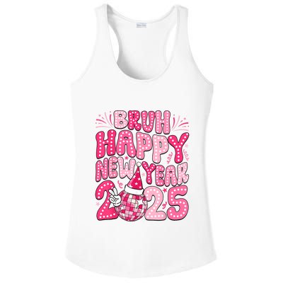 Bruh Happy New Year 2025 Family New Years Eve Party Girl Ladies PosiCharge Competitor Racerback Tank