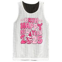 Bruh Happy New Year 2025 Family New Years Eve Party Girl Mesh Reversible Basketball Jersey Tank