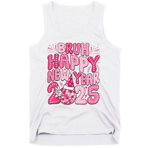 Bruh Happy New Year 2025 Family New Years Eve Party Girl Tank Top