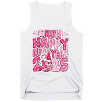 Bruh Happy New Year 2025 Family New Years Eve Party Girl Tank Top