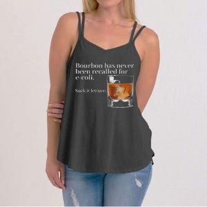 Bourbon Has Never Been Recalled For Ecoli Suck It Lettuce Women's Strappy Tank