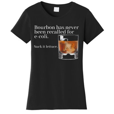 Bourbon Has Never Been Recalled For Ecoli Suck It Lettuce Women's T-Shirt