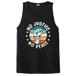 Black History No Peace No Justice African American Funny Gift Meaningful Gift PosiCharge Competitor Tank