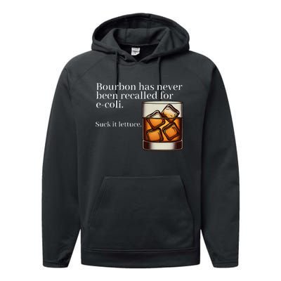 Bourbon Has Never Been Recalled For Ecoli Suck It Lettuce Performance Fleece Hoodie