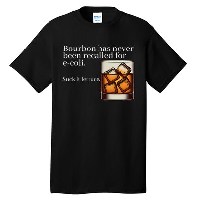 Bourbon Has Never Been Recalled For Ecoli Suck It Lettuce Tall T-Shirt