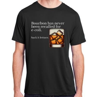 Bourbon Has Never Been Recalled For Ecoli Suck It Lettuce Adult ChromaSoft Performance T-Shirt