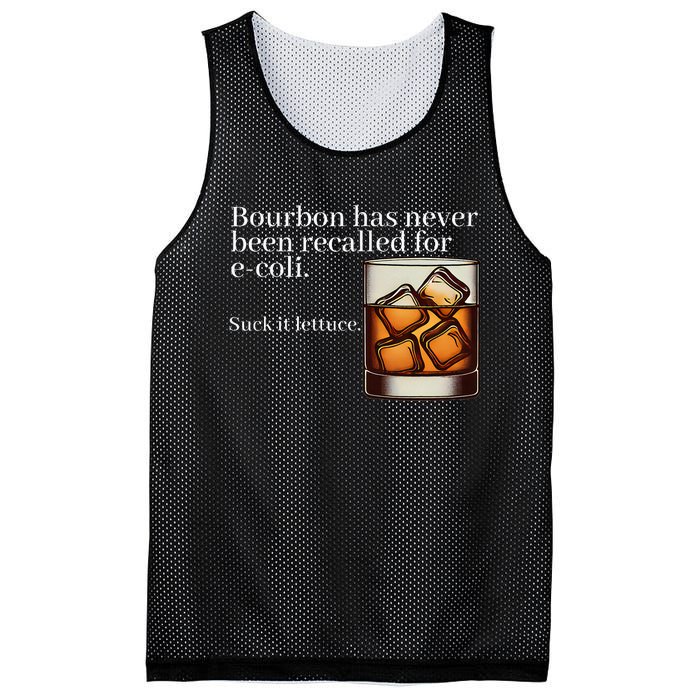 Bourbon Has Never Been Recalled For Ecoli Suck It Lettuce Mesh Reversible Basketball Jersey Tank