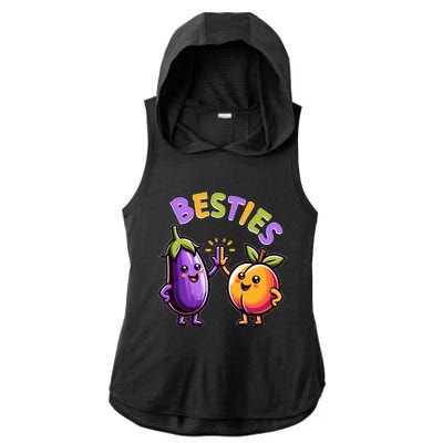 Besties Hilarious Naughty Humor Joke Saying Gag  Ladies PosiCharge Tri-Blend Wicking Draft Hoodie Tank