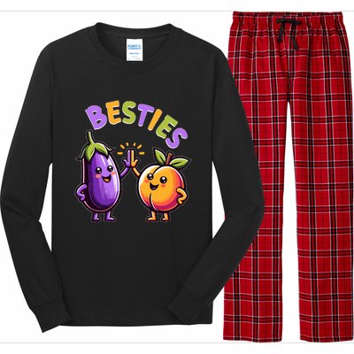 Besties Hilarious Naughty Humor Joke Saying Gag  Long Sleeve Pajama Set